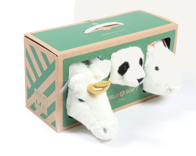 Wild & Soft Lovely box Dierenkopjes mini