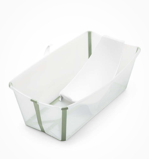 Stokke Flexibath XL transparant groen + newbornset