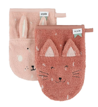 Trixie Set washandjes cat/rabbit