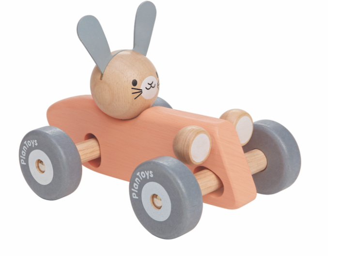 Plan Toys Auto konijn Roze