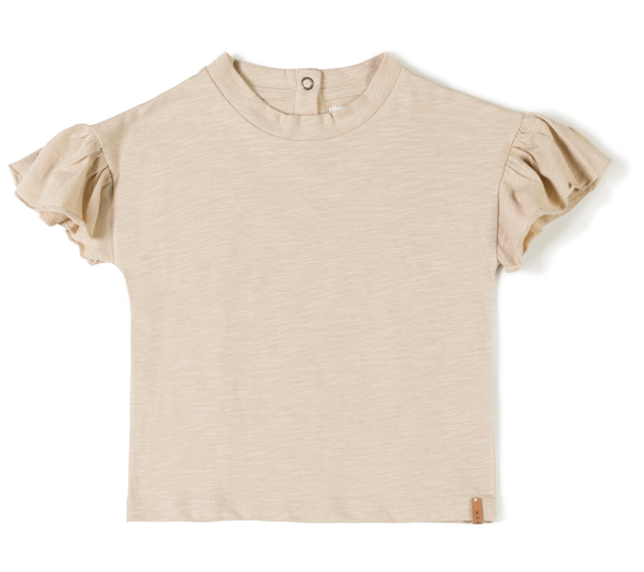 Nixnut T-shirt vlindermouw grain