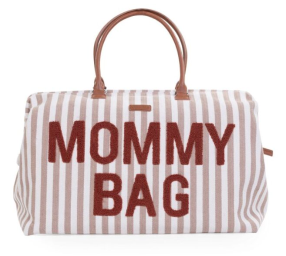 Childhome Mommy Bag stripes nude