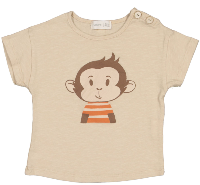 Bean's T-shirt Monkey sand