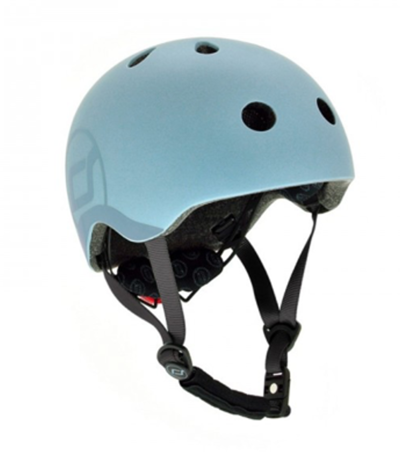 Scoot and ride Helm small steel blue