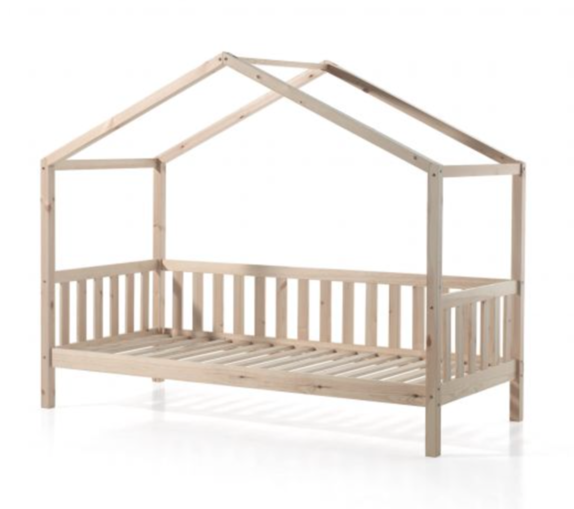 Vipack Bedhuisje naturel met rail 90×200 cm