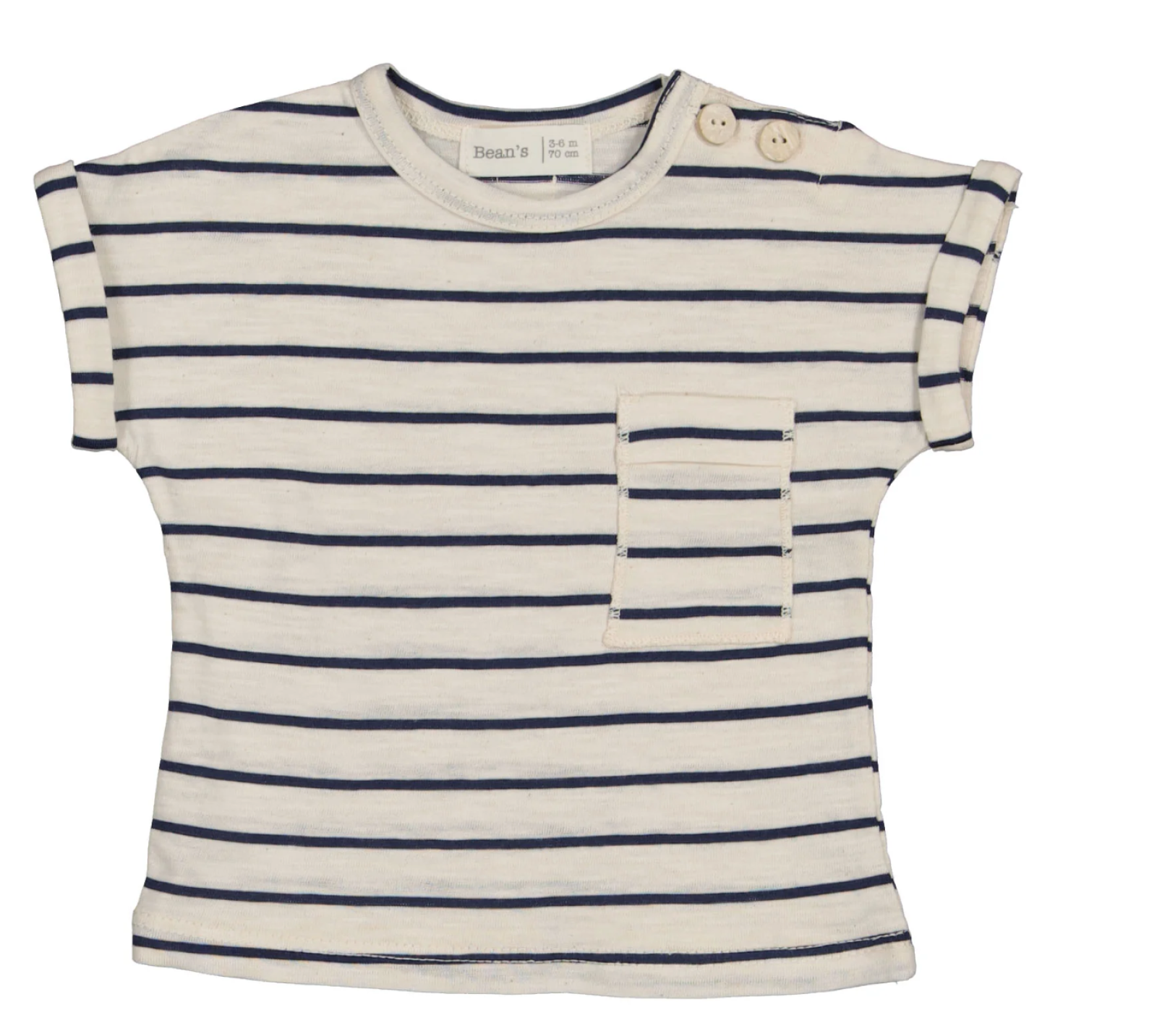 Bean’s T-shirt gestreept navy