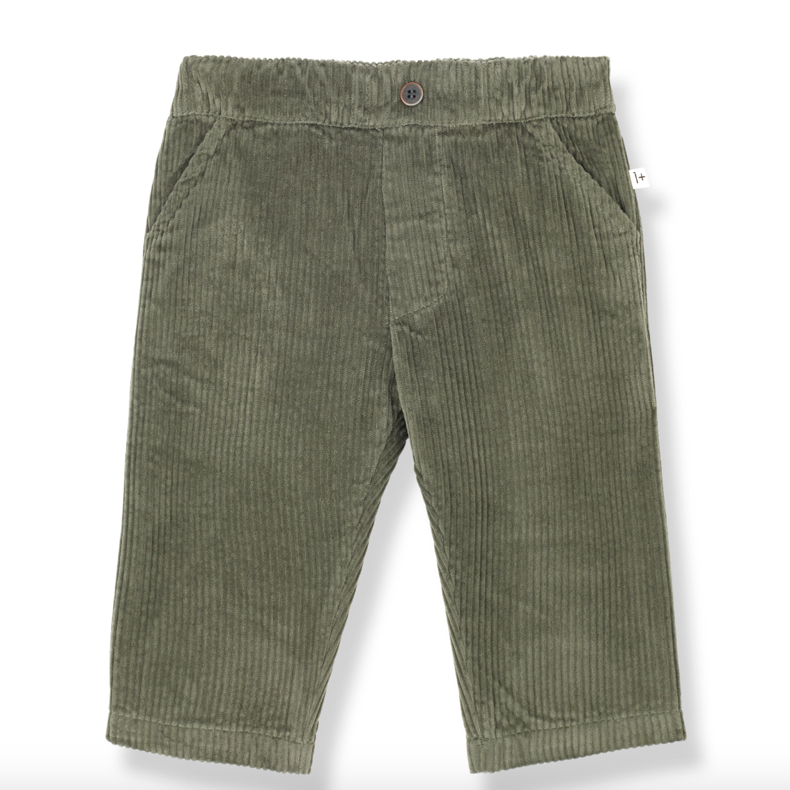 1+ in the Family Broek velours olive