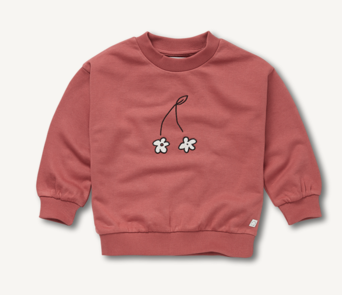 Sproet & Sprout Sweater oud roze flower