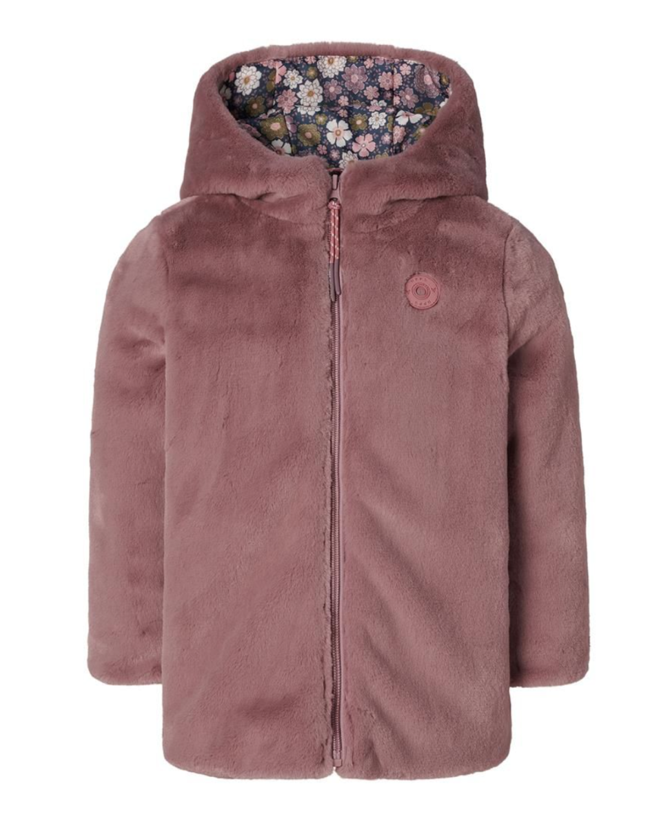 Noppies Fleece jas oud roze