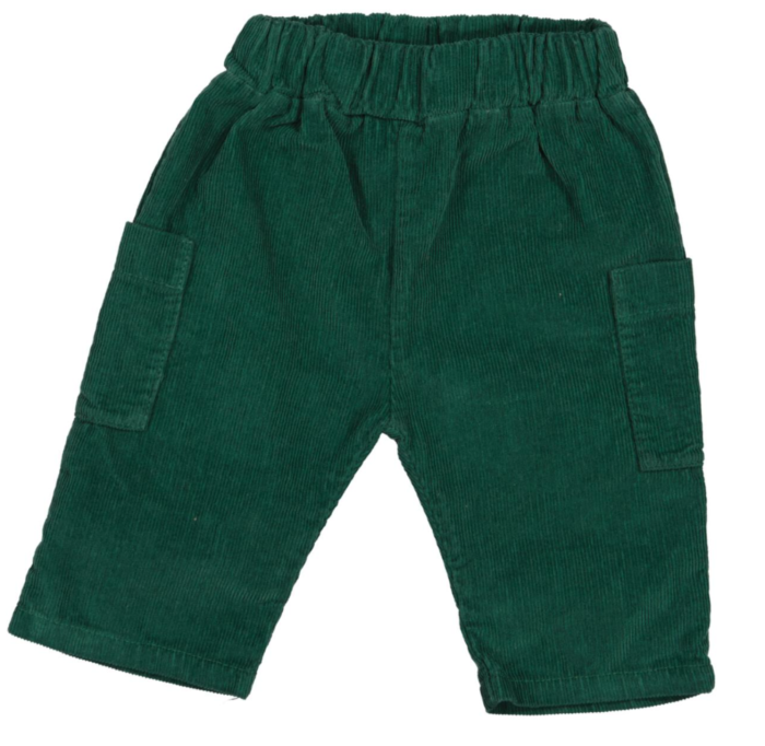 Bean's Broek Velours groen