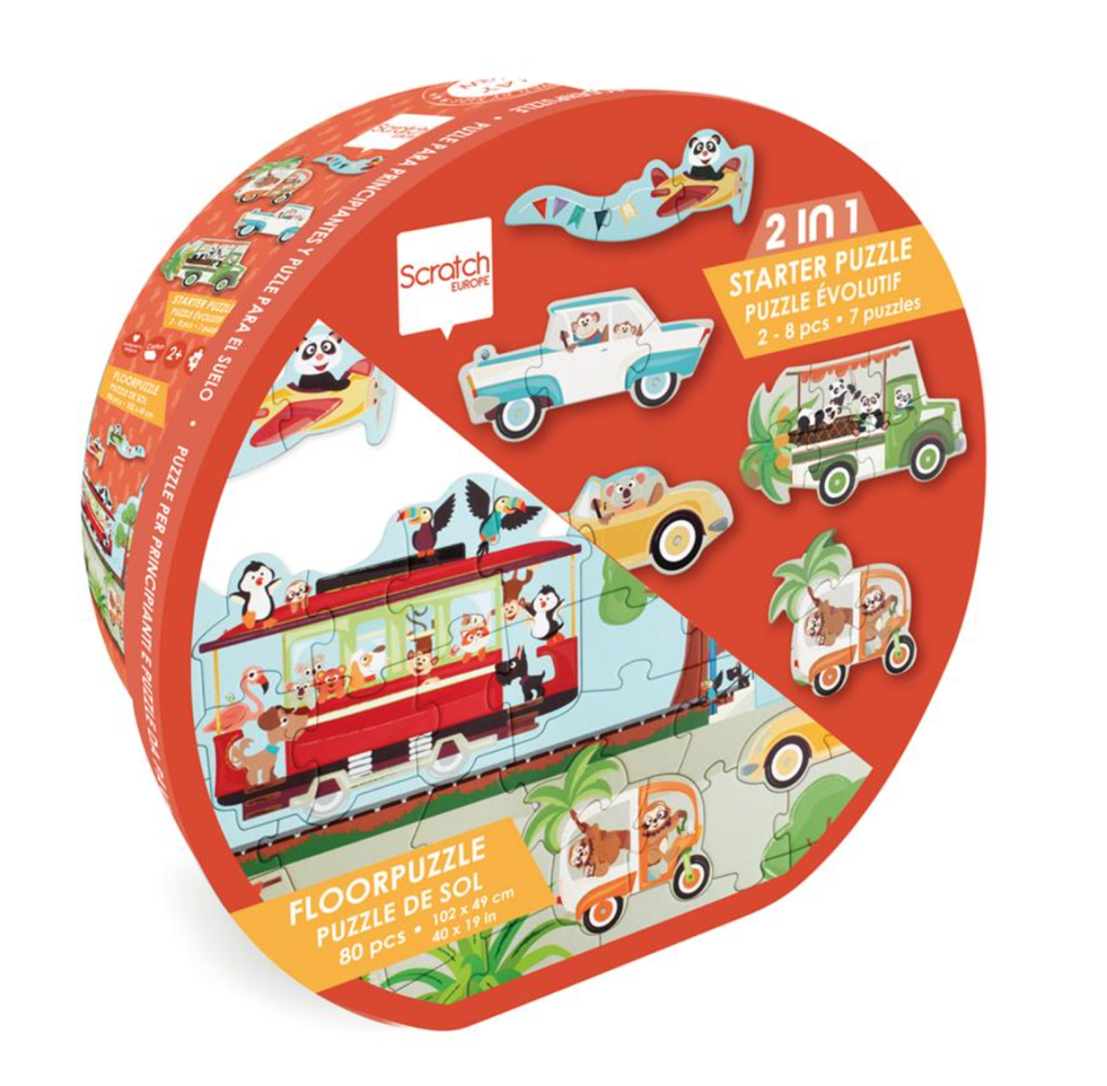 Scratch Starter en vloerpuzzel on the road