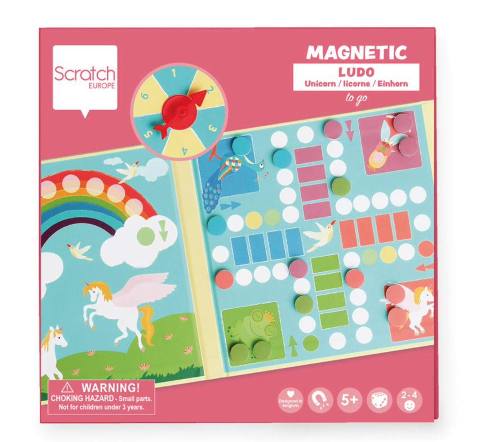 Scratch Magnetisch mens erger je niet unicorn