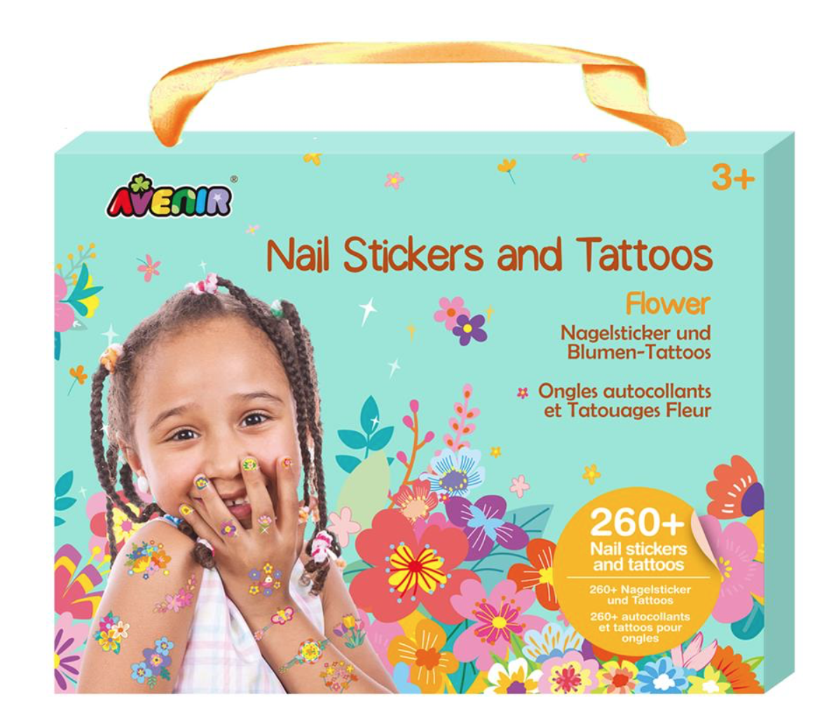 Avenir Nail & Sticker tattoos flower